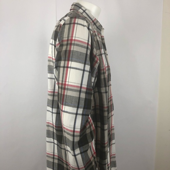 Wrangler Rugged Men's Plaid Western Shirt-Black & White-Sz Large Long Sleeve EUC - Picture 9 of 12